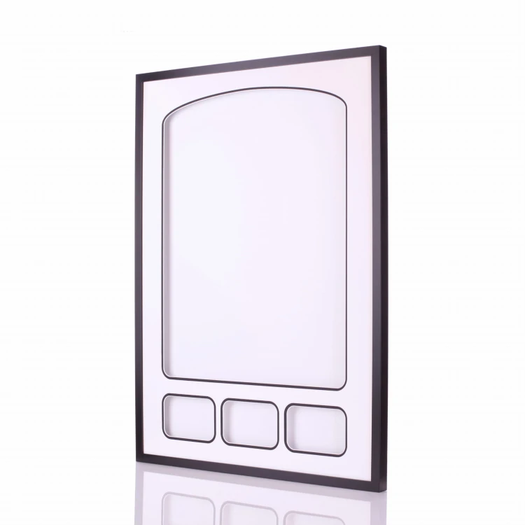 M-Frame - Ramka drewniana na koszulkę z miejscem na 3 zdjęcia, m - frame, ramka na koszulki sportowe, ramka na koszulki, drewniana ramka na koszulki, zdjęcia, panel ze zdjęciami, 3 zdjęcia,