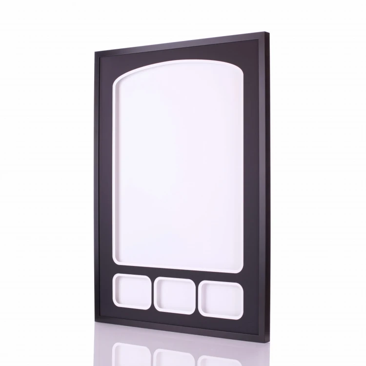 M-Frame - Ramka drewniana na koszulkę z miejscem na 3 zdjęcia, m - frame, ramka na koszulki sportowe, ramka na koszulki, drewniana ramka na koszulki, zdjęcia, panel ze zdjęciami, 3 zdjęcia,
