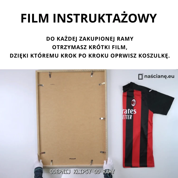 instrukcja oprawy koszulki sportowej